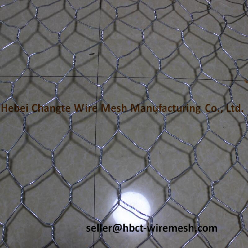 Hot Dipped Galvanized Gabion Wire Mesh Double - Twisted for Retaining Wall 2 X 1 X 1m