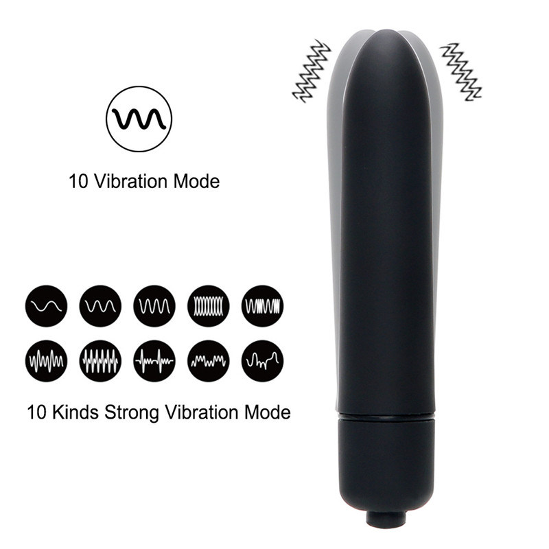 10 Speeds AAA Battery Size Vibrating Mini Love Bullet Vibrator Sex Toy for Couples