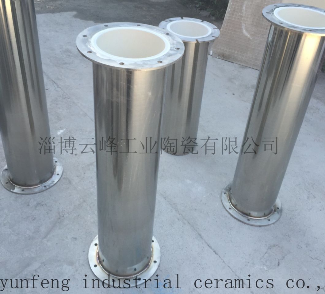 60 Degree Bend of 92% Alumina Ceramic Pipe