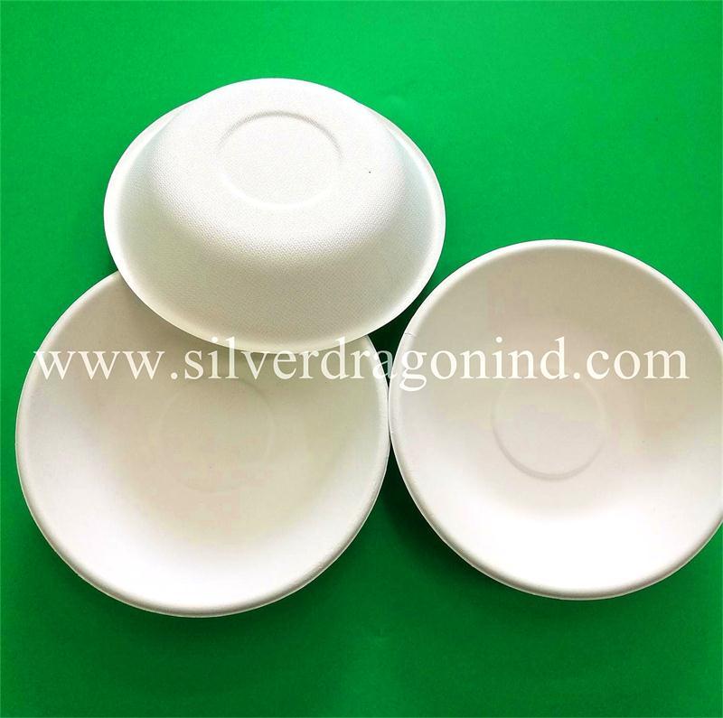 Sugarcane Pulp or Straw Pulp Peper Disposable Bowl with Compostable