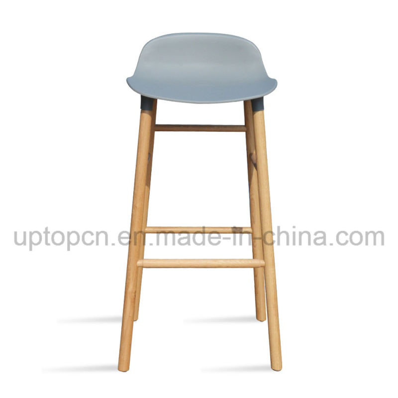 Color Available High Bar Stool with Wooden Leg (SP-UBC329)