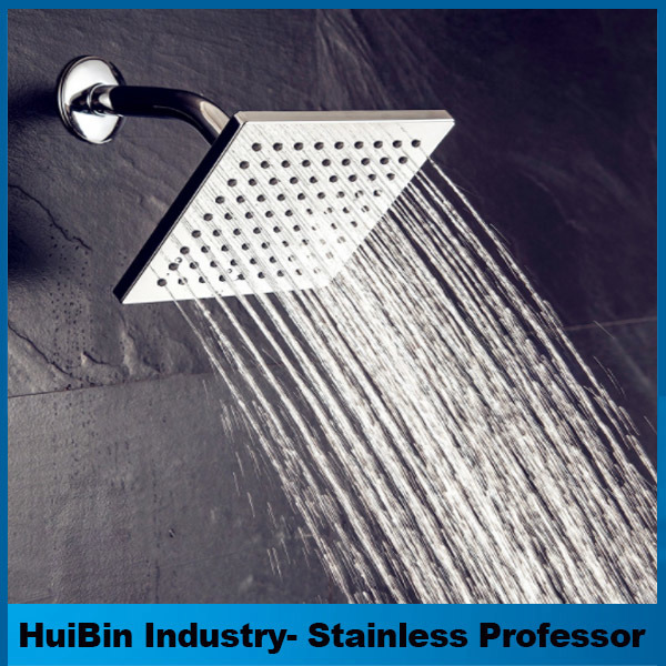 Full-Plated 6-Inch Square Small Shower Head Top Spray