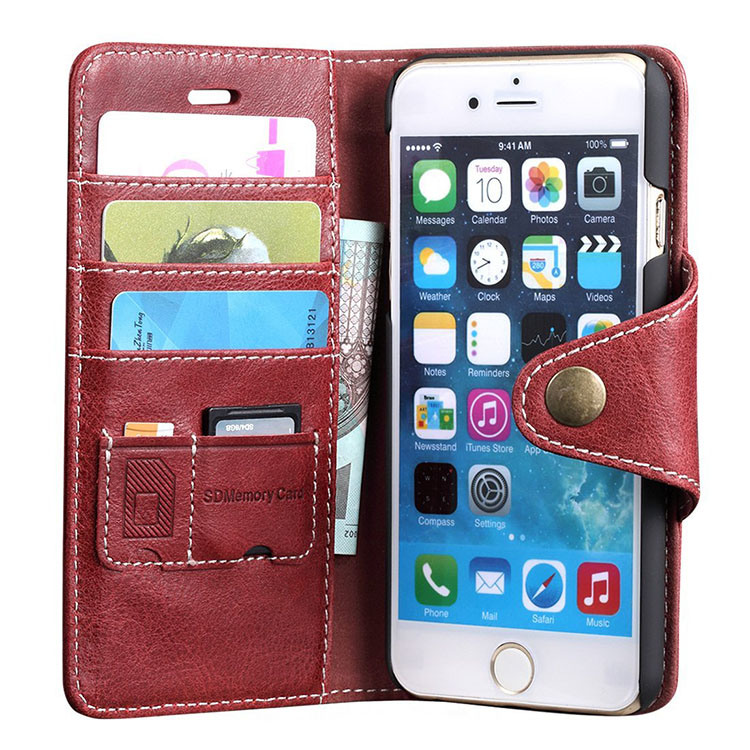 Multi-Color Genuine Leather Mobile Phone Cover Case for iPhone7