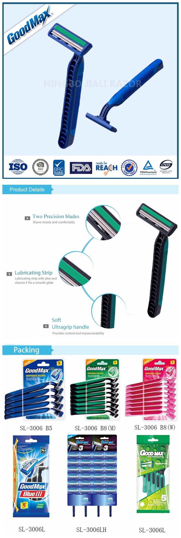 Hot Item Classical with New Design Disposable Shaving Razor