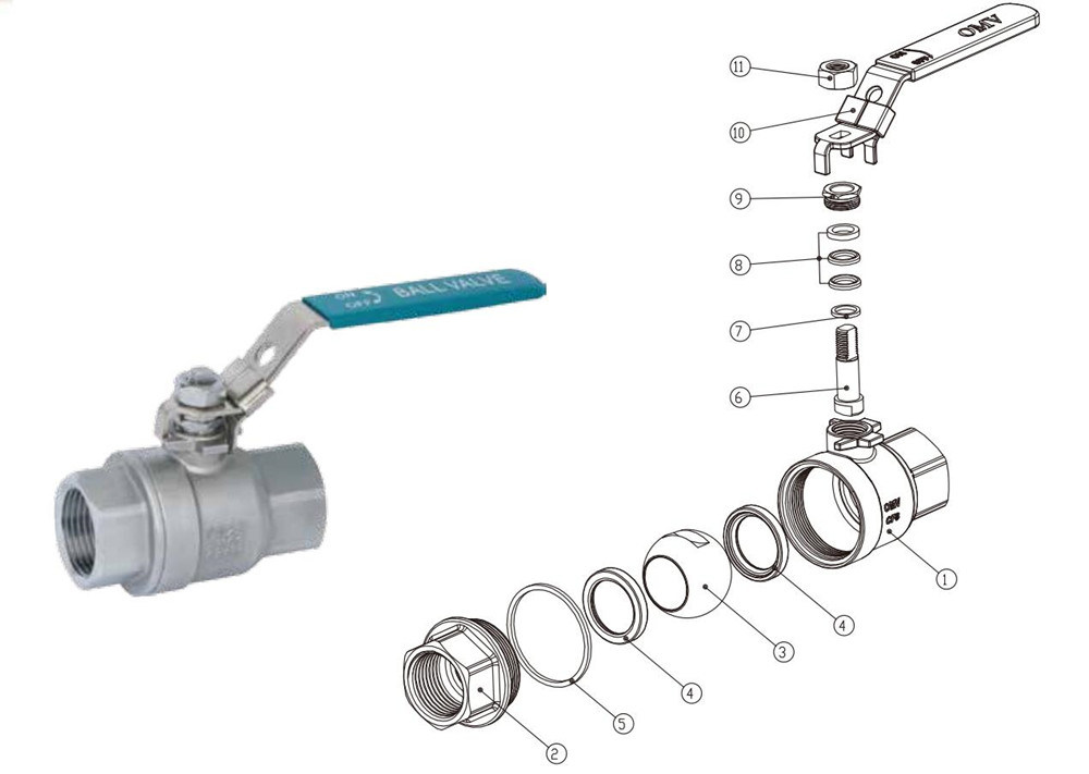 Industry Petrochemical Machine Products 1PC Ball Valve Equipment