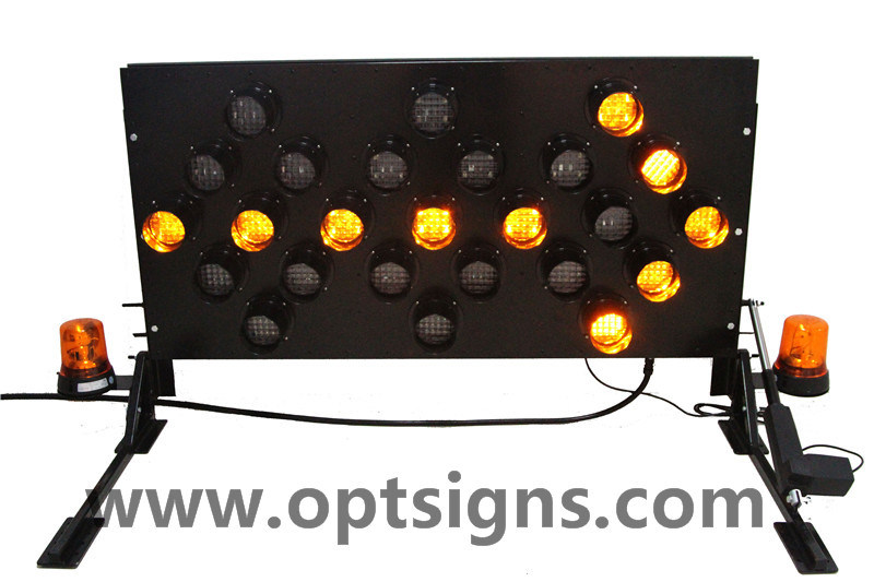 Optraffic ODM Australia Standard Flashing Beacon Actuator Lifting Vehicle Mounted LED Arrowboards, LED Arrowboards