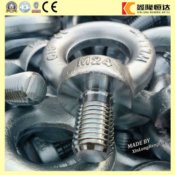 M24 C15/C15e Carbon Steel Forged Galvanized DIN580 Lifting Eye Bolt