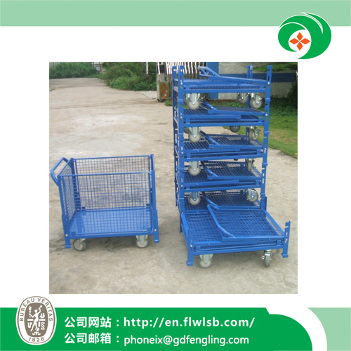 Foldable Steel Roll Container for Warehouse with Ce