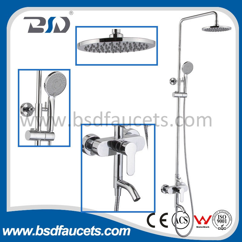 2016 Hot Modern Design Chrome Bathroom Faucet Shower Set