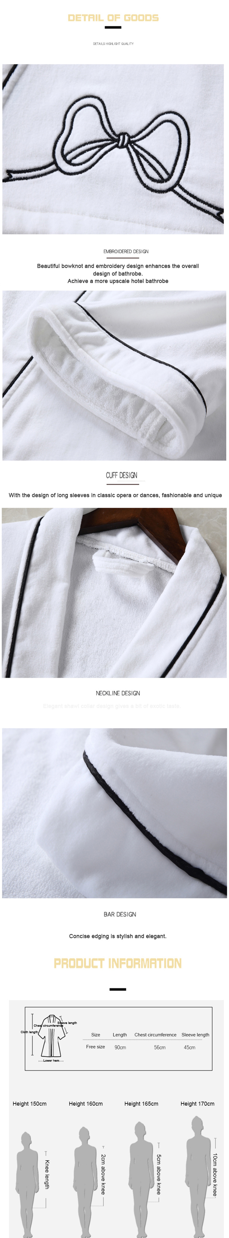 Wholesale and Custom 100% Cotton Velour 5 Stars Hotel Bathrobe