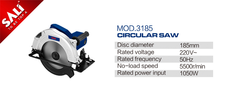 185mm 1050W Electric Power Tools Circular Saw