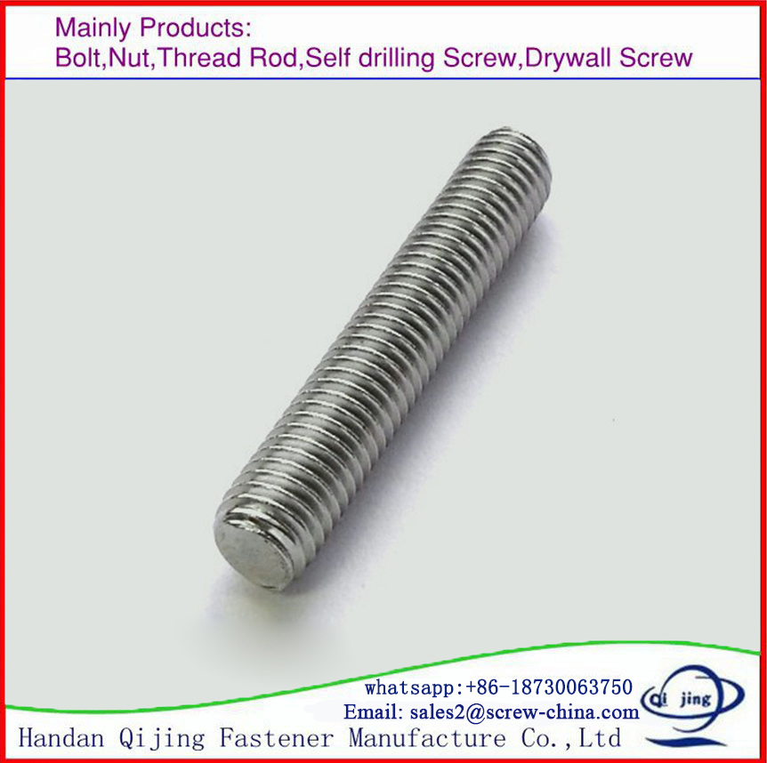 Carbon Steel Q235 High Stength Gr8.8 DIN975 Galvanized Threaded Rod