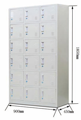 18 Door Metal Steel Iron Clothe Storage Locker/Wardrobe/Cabinet