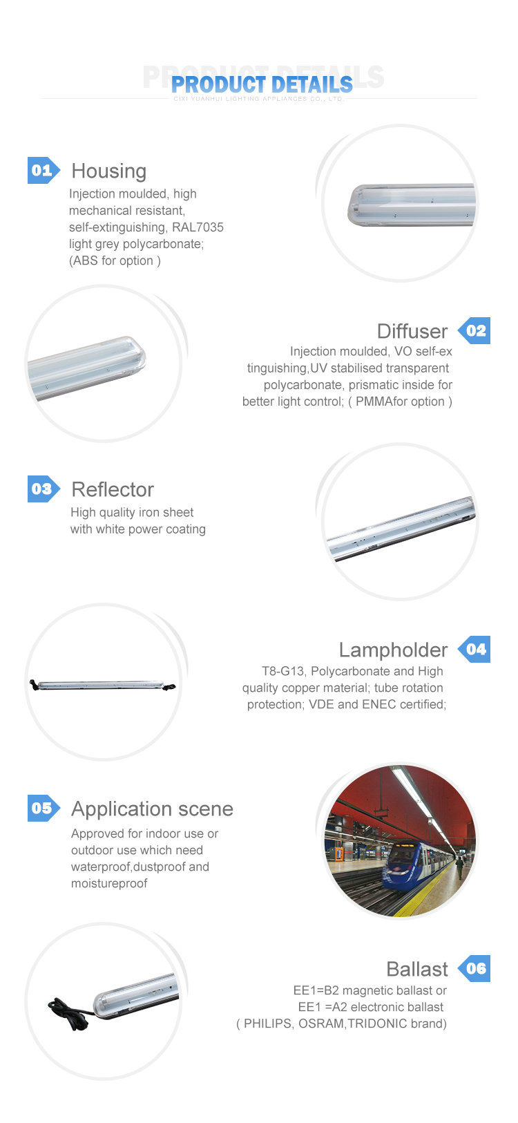 Office Workshop Fluorescent T5 Tube Light, Connectable LED T5 Light Fixture, SMD2835 T5 Integrated LED Tube Light