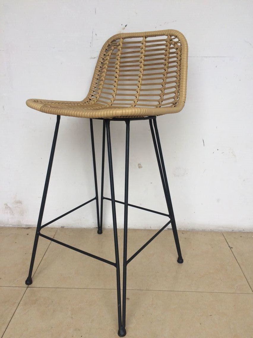 Wholesale Rattan Furniture Metal Frame Braided PE Chair