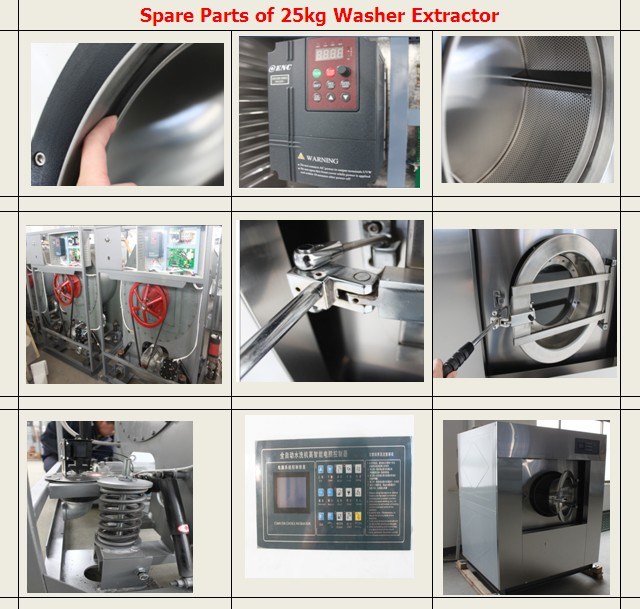 Fully Stainless Steel Industrial Washing Machine for Hotel Hospital Laundry Machine