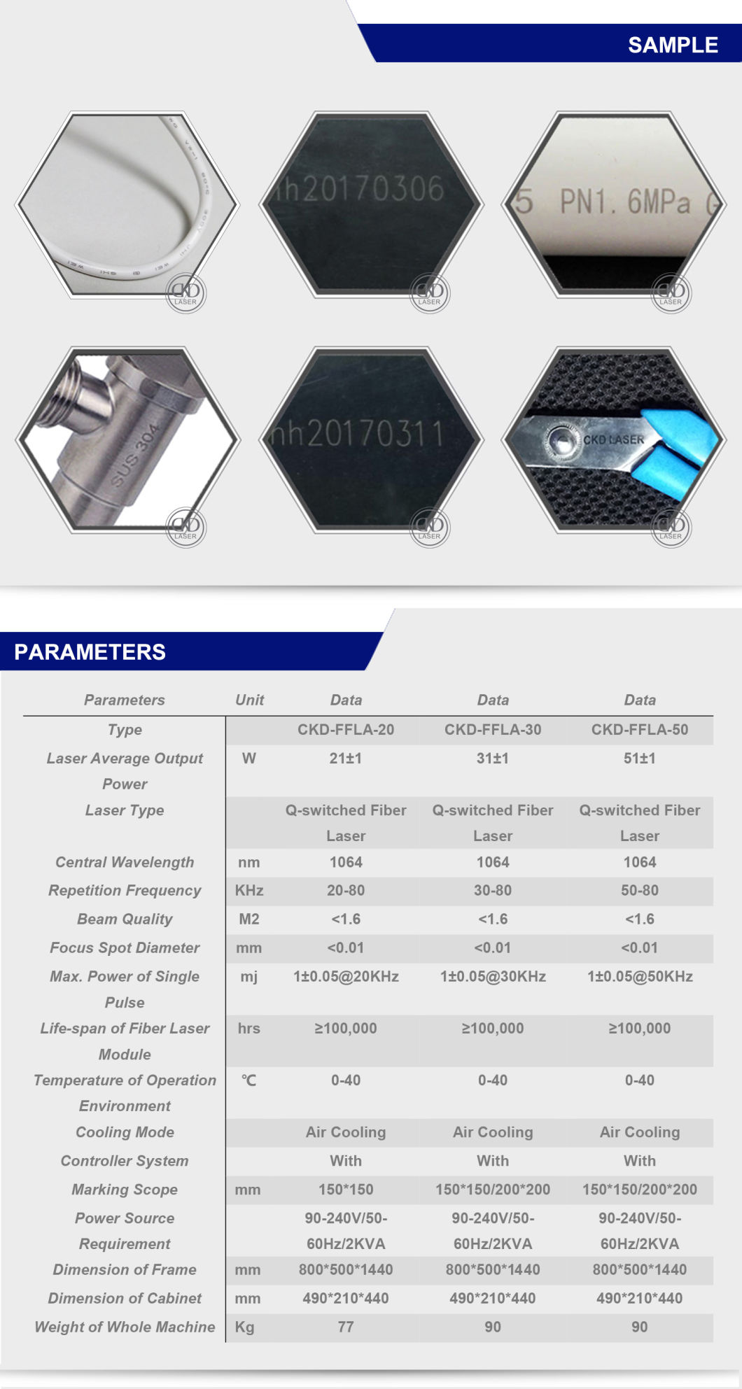 Laser Flying Marking System for Production Line Metal Auto Parts Logo Mark