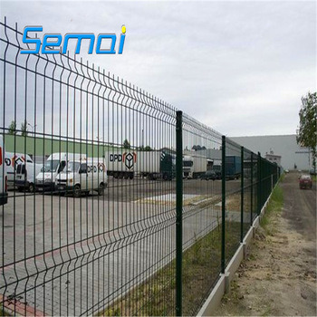 Triangle Bend Wire Mesh Fence Panels /3D Curved Welded Wire Mesh Panel Fence