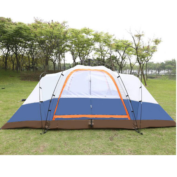 Two Bedroom Camping Rainproof 5-8 People Double Layer Big Tent