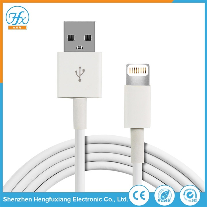 Mobile Phone 5V/2.4A Mfi Lightning Data USB Cable for iPhone
