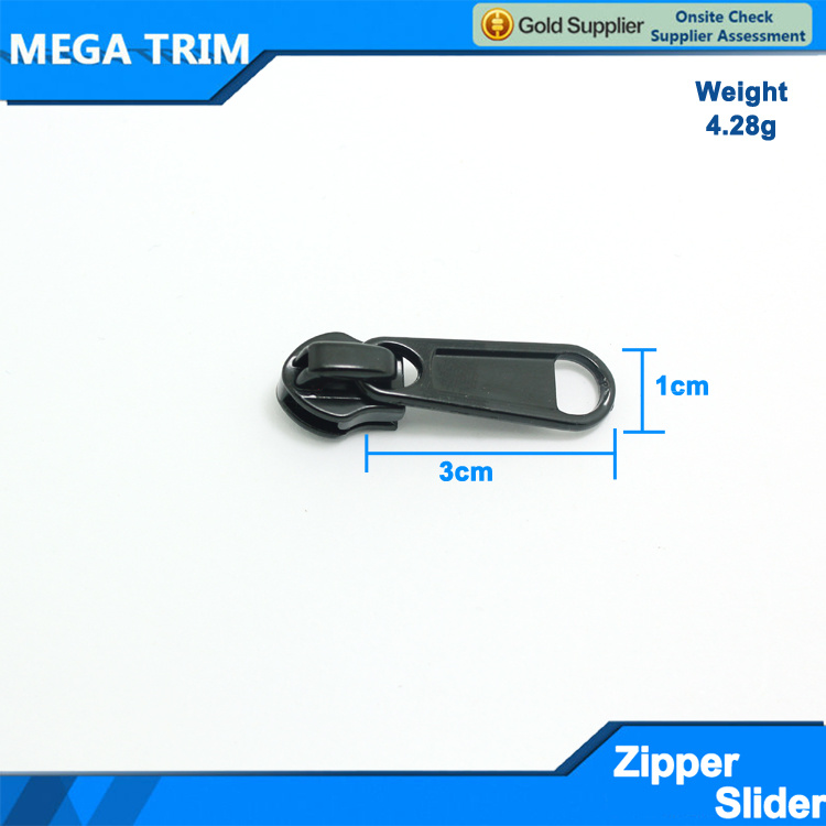 Hot Sale Black Zipper Slider for Nylon Zipper