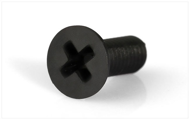 Flat Head Cross Recessed Plastic Machine Screw