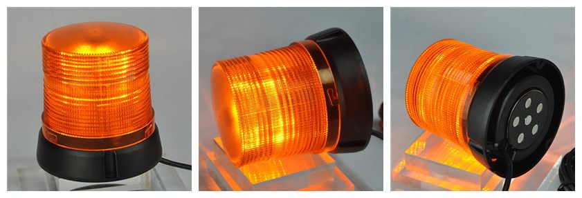 9V-30V LED Amber Warning Lights Strobe Beacon for Car