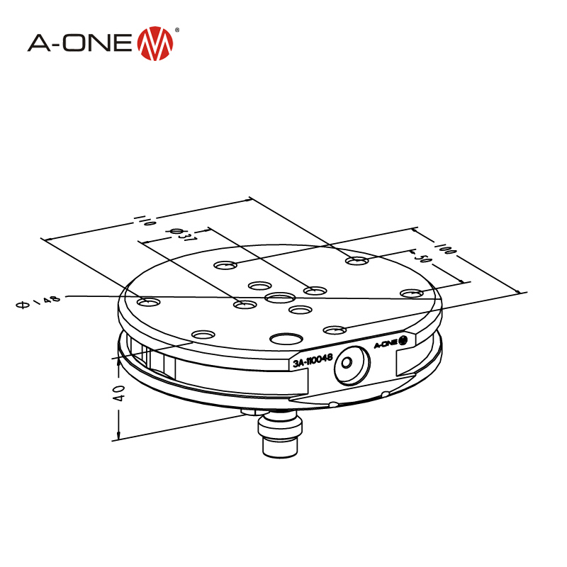 a-One Erowa Stainless Steel 148 Pallet for CNC Machine Er-015899