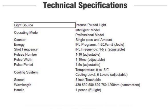 Professional Shr IPL Laser Hair Removal Beauty Machine for Sale