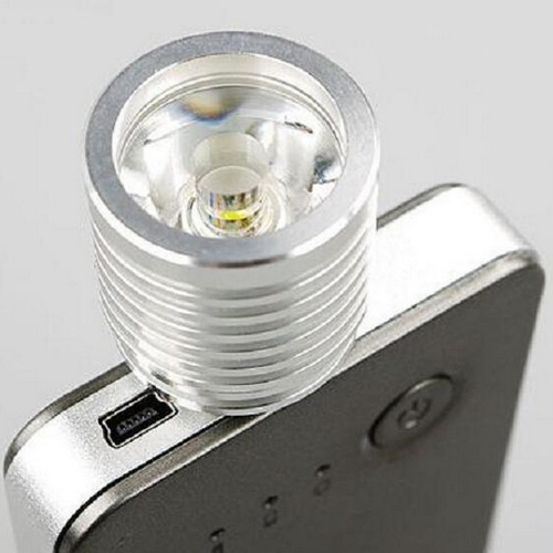 2W Portable Mini USB LED Spotlight Lamp Mobile Power Flashlight