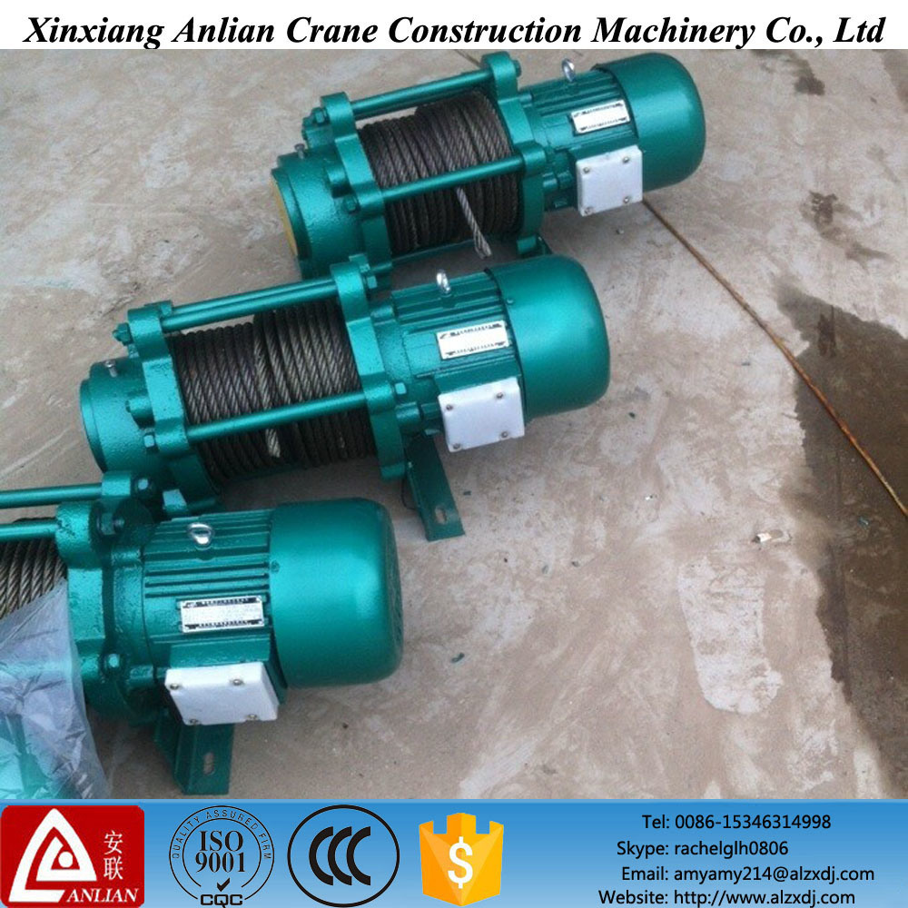 220V Hoisting Winch Cable Pulling Lifting Machine Electric Trolley