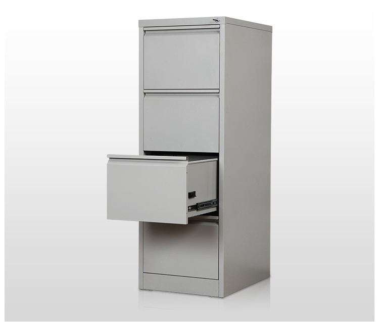Steel Office Metal Powder Coating Furniture Use Vertical File 4 Drawers Storage Filing Cabinet