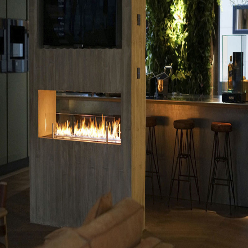 800 mm Indoor Bio Ethanol Fireplace with Remote Control