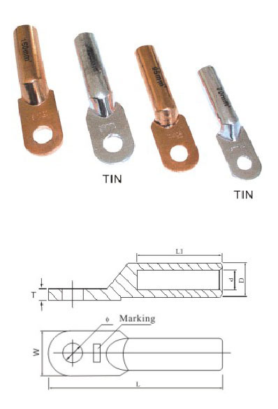 Dt Tinned Copper Cable Lugs Types