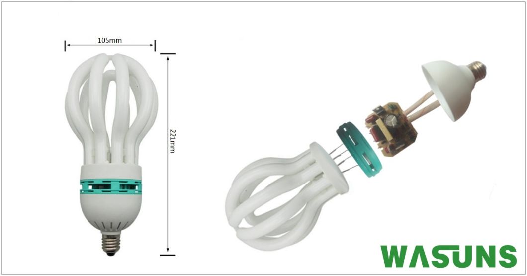 High Quality Ce RoHS E27 B22 Lotus 45W CFL Lamp