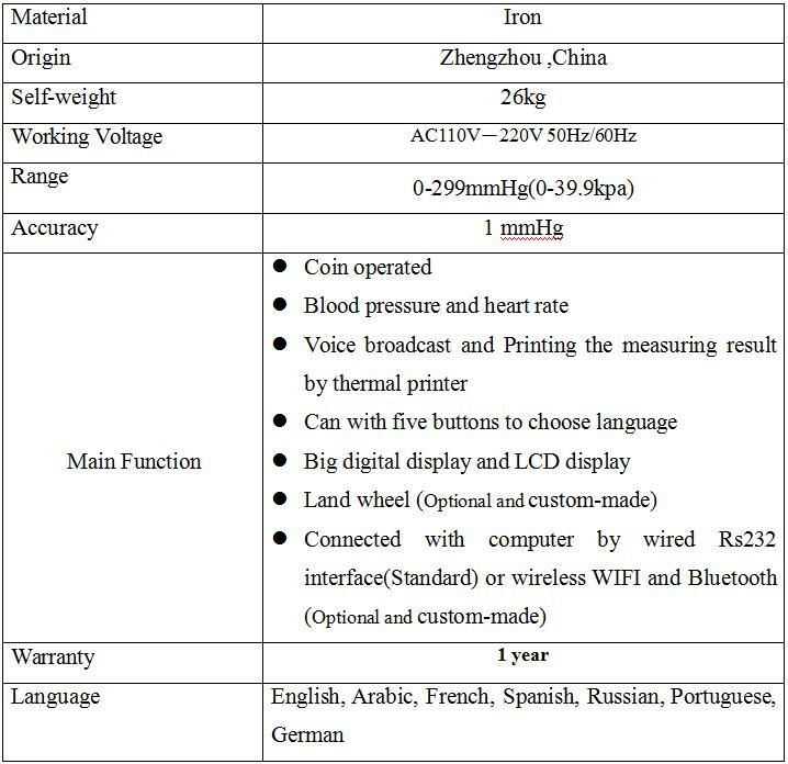 Hospital Arm Type Heart Rated Blood Pressure Monitor