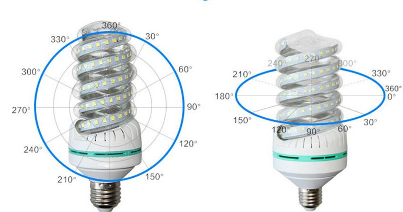 High Power Spiral Corn Light Energy Saving LED Lamp