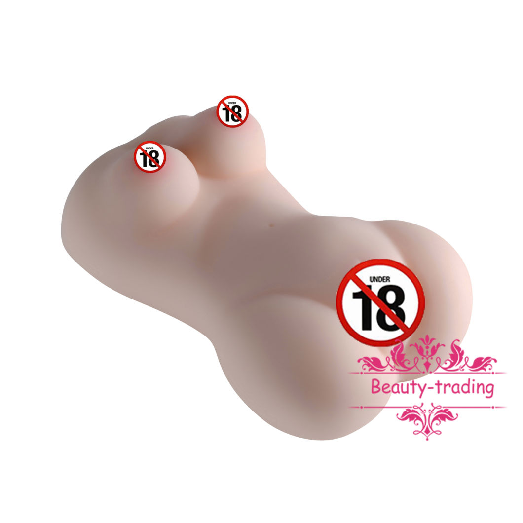Rounded Half Body Sex Dolls TPE Artificial Breast Pussy Sex Toys for Male