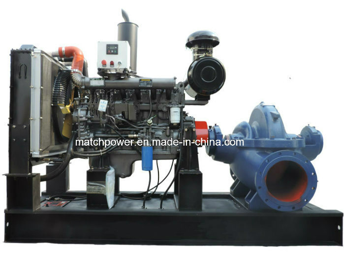 Mobile Double Suction Diesel Water Pump Set 90kw High Pressure Pump