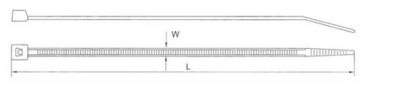 Heavy Duty Cable Ties 120lb Length 8