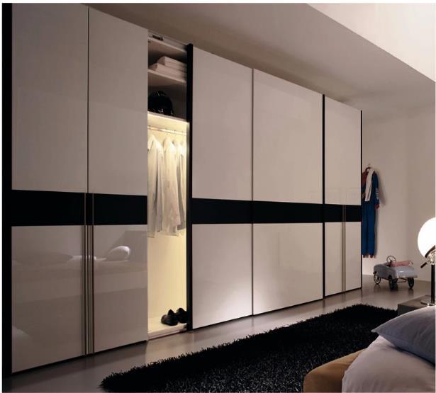 Modern Wardrobe with Wooden Cabinet/Bookcase/Shelf/Cupboard for Bedroom