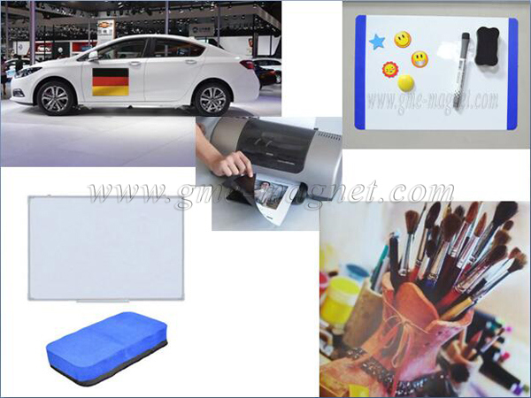 High Performance Rubber Magnet with Adhesive, PVC, Pet, Copper Paper