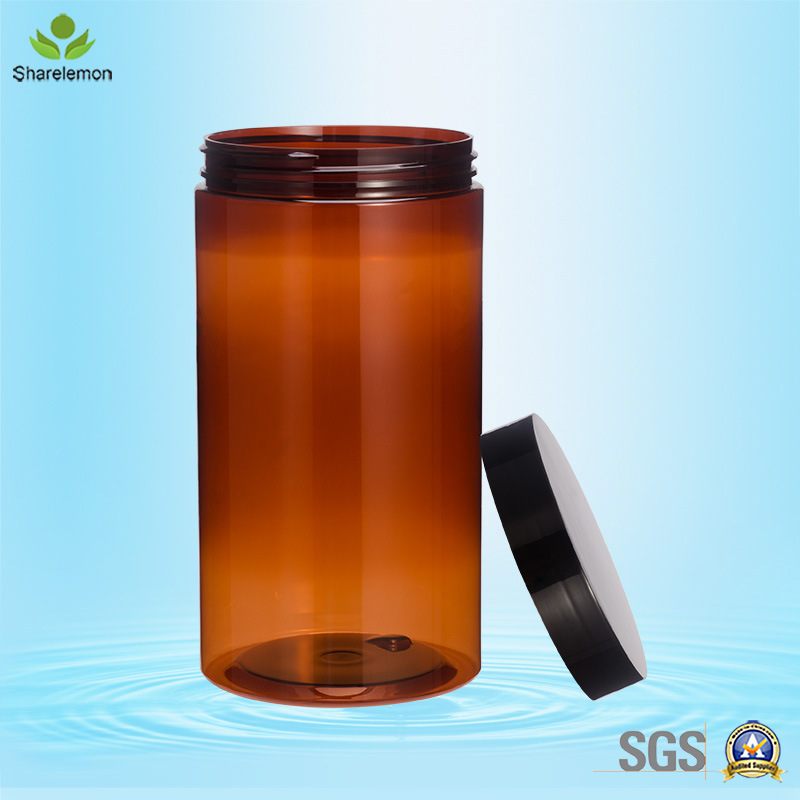 1000ml Pet Large Food Storage Plastic Jar for Tea-Leaf