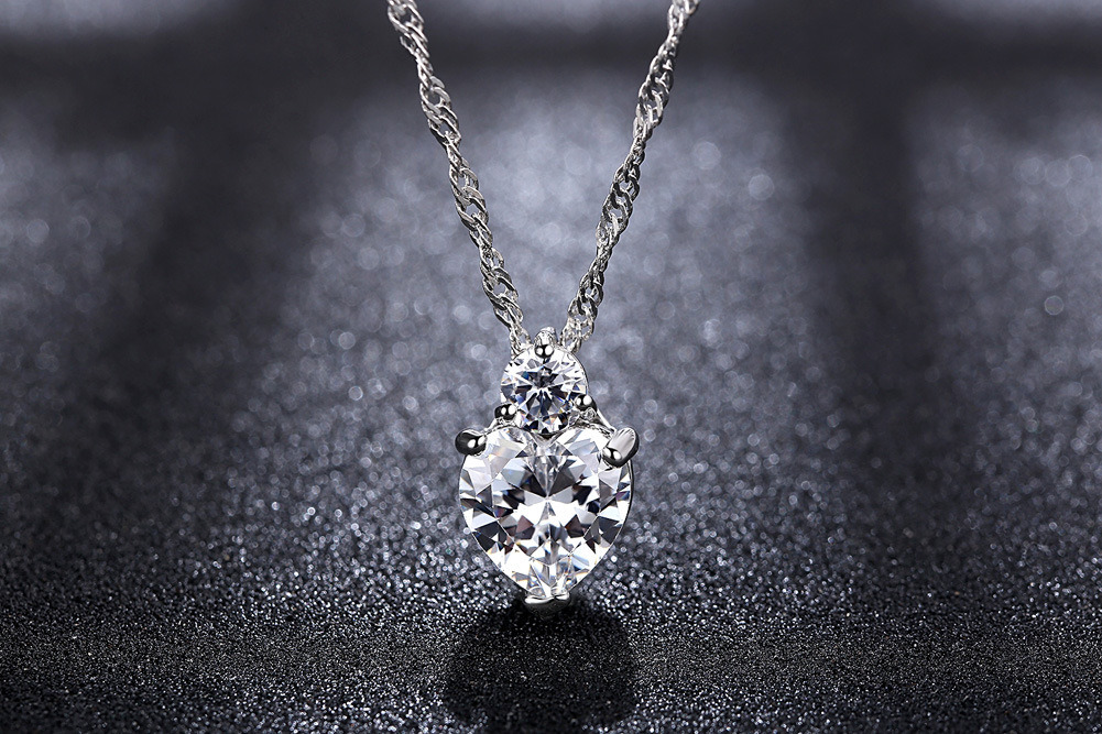 Crystal Charm Necklace Jewelry Stud Earring Pendant Necklace