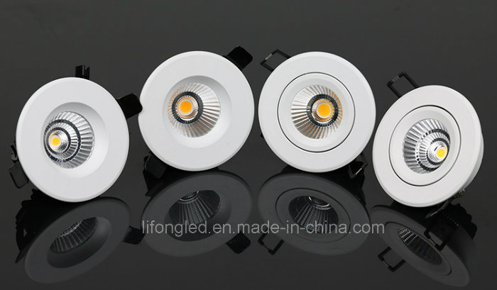 Top Recessed 7W 9W 12W LED COB Downlight