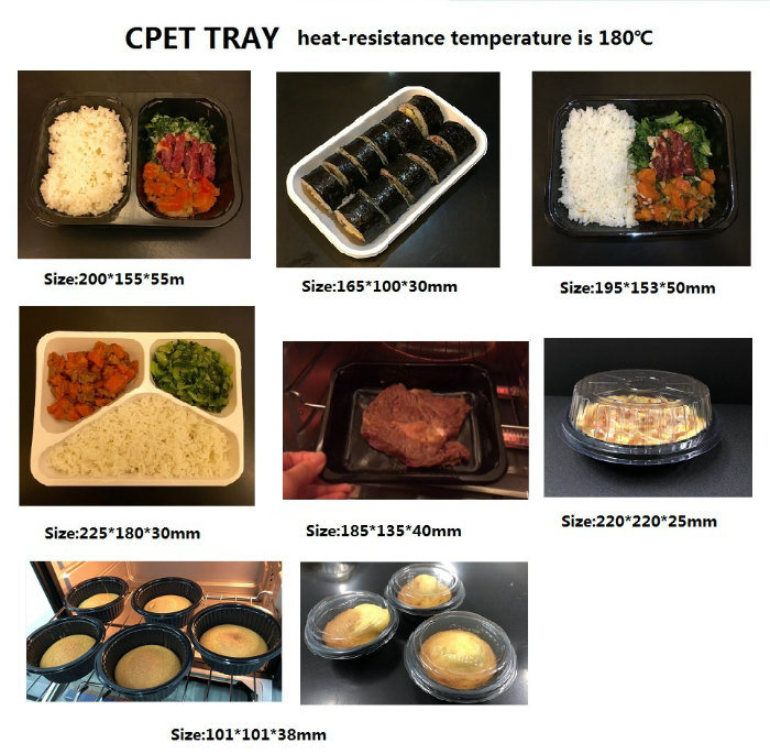 Cpet Packing Container Box for Lunch