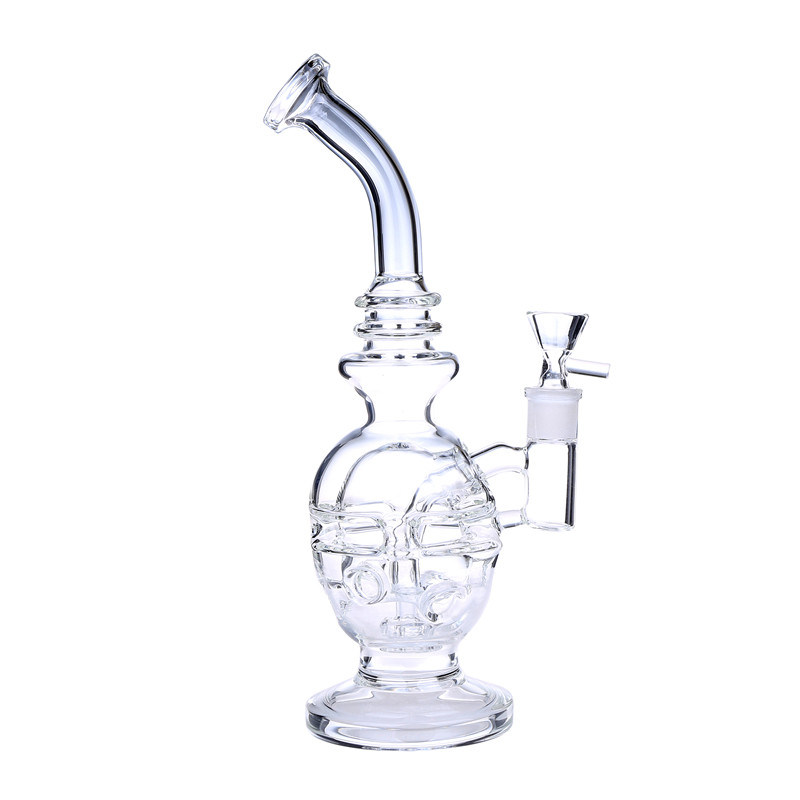Glass Water Pipe Hookah Recycler Glassbong Shisha Glass Smoking Pipe