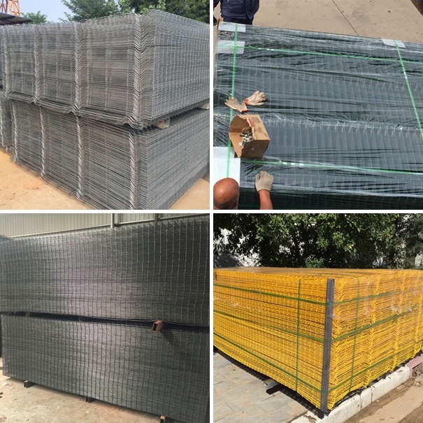 Galvanized Powder Coated Welded Wire Mesh Fence Designs / Triangle Bending Fence