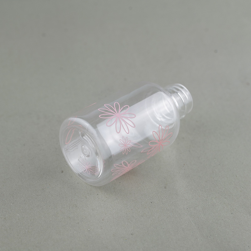 50ml Clear Plastic Pet Cosmetic Bottle OEM Bottle Color