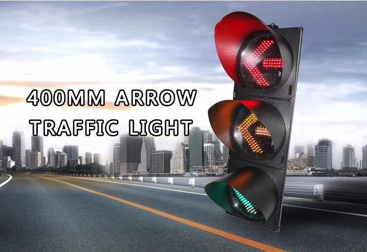 Manufacturer Sales 400mm Red Yellow Green Arrow Signal LED Traffic Light